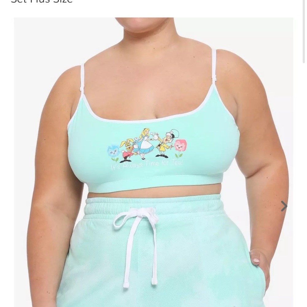 Alice in wonderland lounge set bralette only size 4X